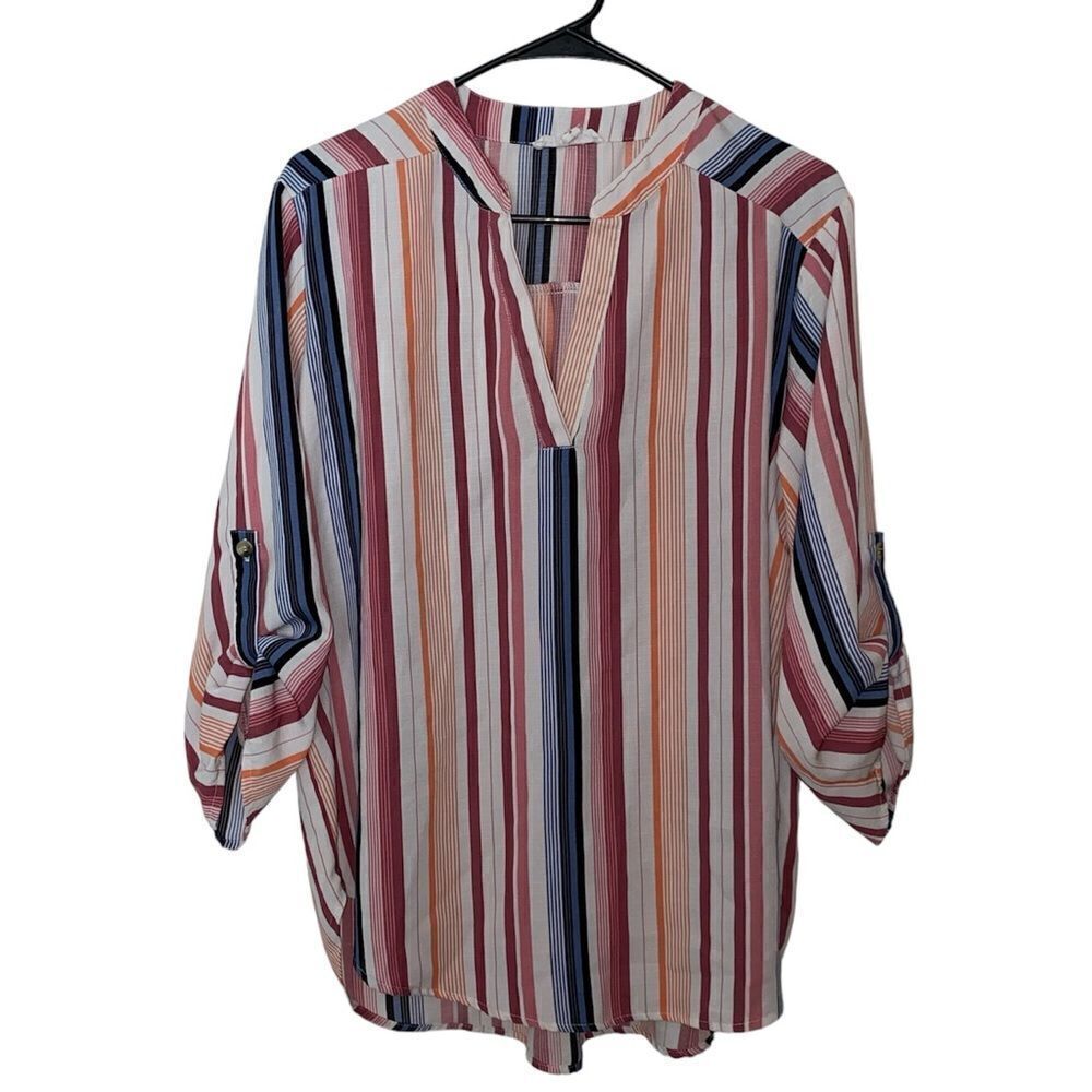 Bailey Blue Striped Top Size XL